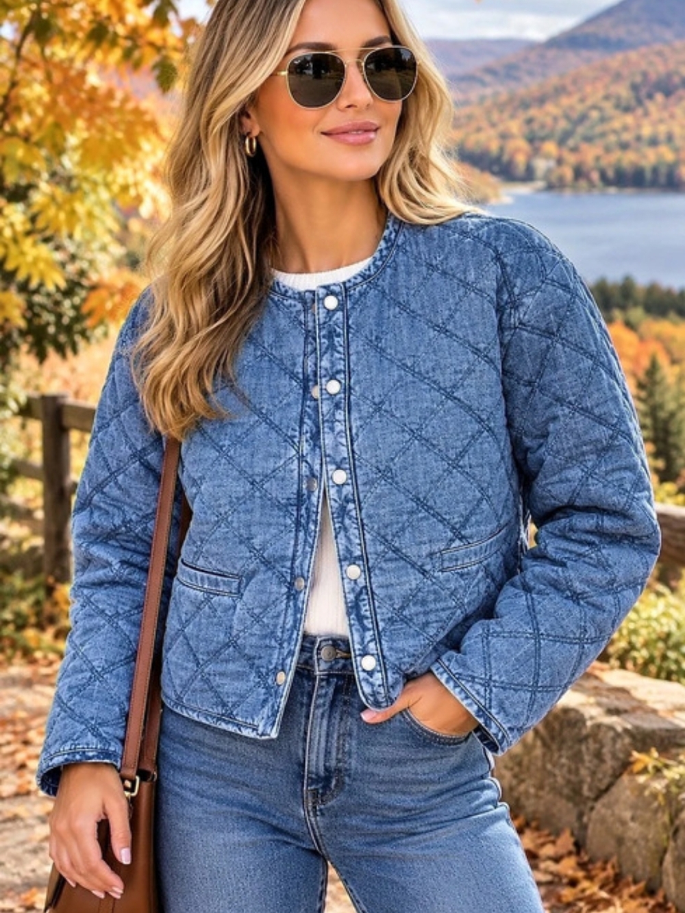 Quilted Denim Jacket